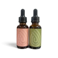 Source CBD Botanical Face and Hair Serum Bundle featuring Radiance Face Serum and Hair Serum